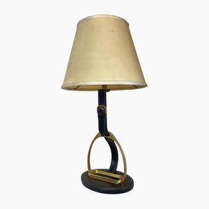 Stirrup Table Lamp by Jacques Adnet