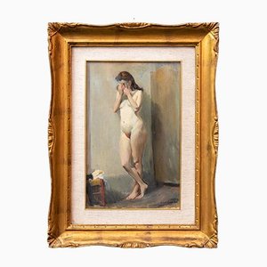 Nude Woman, 1960s, Oil on Canvas, Framed