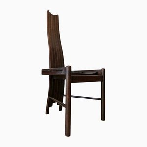 Arts and Crafts Oak Organic Shaped Steam Bent Revival Chair