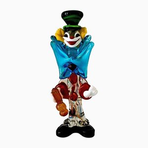 Clown en Verre de Murano, Italie, 1950s