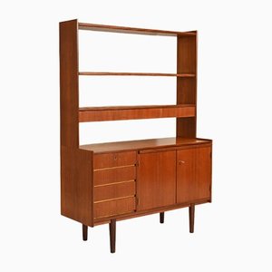 Vintage Scandinavian Library Sideboard with Removable Desk