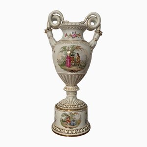 Vaso di Carl Teichert per Meissen, Germania, XIX secolo