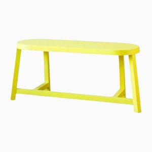Lonna Bench in Ultra Yellow by Made by Choice