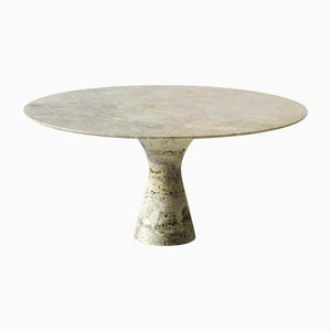 Travertino Silver 2 Refined Marble Dining Table