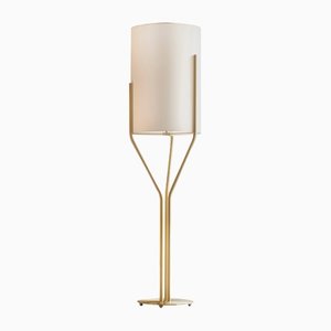 Arborescence L Satin Brass Floor Lamp by Hervé Langlais