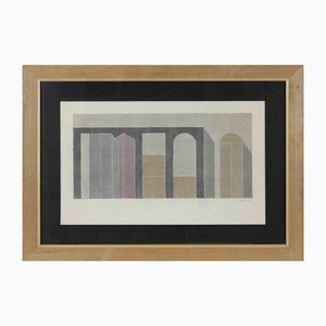 Giuseppe Uncini, Das Haus der Dinge, 1980, Aquarell auf Papier