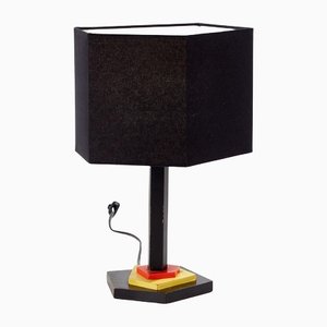 Geometric Wooden Table Lamp