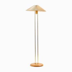 Double Brass Stem Floor Lamp, 1970s