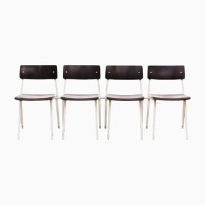 Theater Chairs by Friso Kramer for Ahrend De Cirkel, 1959, Set of 4