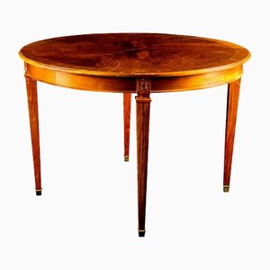 Gustavian Swedish Early 20th Century Mahogany Extendable Dining Table