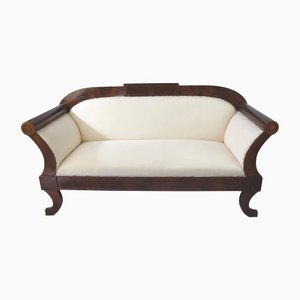 Swedish Biedermeier Carved Three-Seat Sofa, 1800s