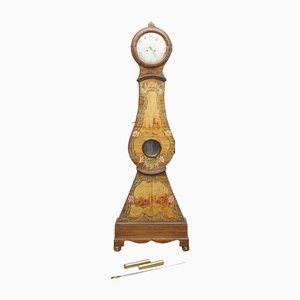 Horloge de Mora Peinte Gustavienne Antique, Suède, 1800s