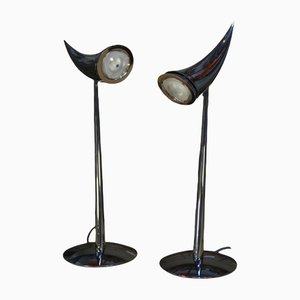 Ara Desk Lamps by Philippe Starck for Flos, 1988, Set of 2