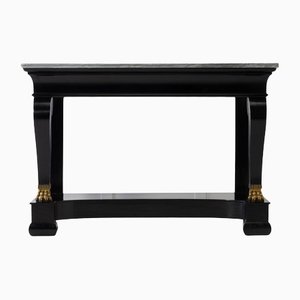 19th Century French Ebonised Console Table