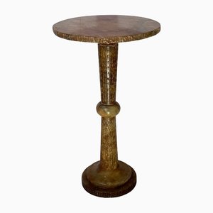 Italian Onyx Marble Side Table or Pedestal, 1960s