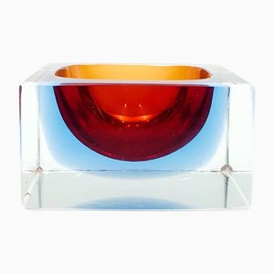 Sommerso Murano Glass Catch-All by Flavio Poli for Seguso, Italy, 1970s