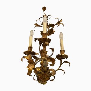 19th Century Gold Plated Florentine Wall Light