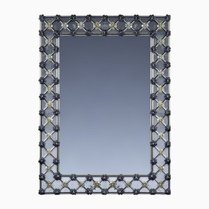 Espejo en crema de cristal de Murano estilo veneciano de Fratelli Tosi, Italia