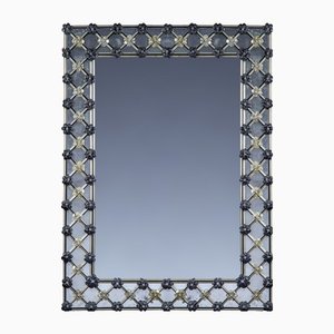 Specchio veneziano in vetro di Murano "Creme" di Fratelli Tosi, Italia