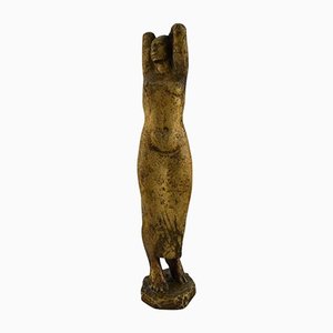 Louis Emmanuel Chavignier, Escultura de mujer desnuda, bronce