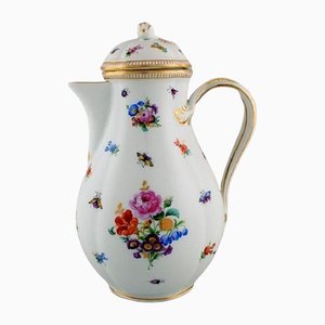 Late 19th Century Antique Porcelain Chocolate Pot from Meissen