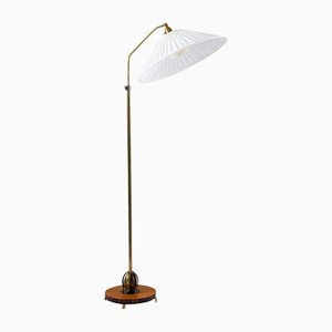 Swedish Art Deco Brass Floor Lamp, 1930s