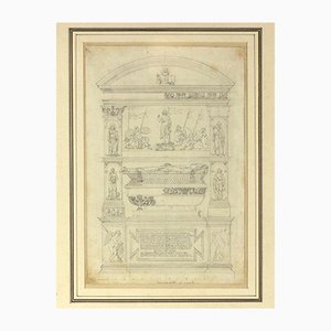 Giovanni Fontana, Monument to the People, Original Drawing, 16th Century