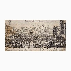 Jacques Callot, Supplicium sceleri Fraenum, Original Etching, 1624-1634