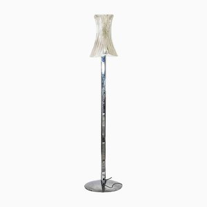 Floor Lamp in Metal and Glass, Italy, 1970s