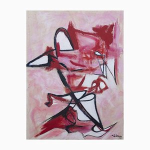 Giorgio Lo Fermo, Abstract Composition, Original Oil on Canvas, 2020
