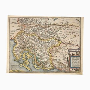 Abraham Ortelius, Map of Illyria, Original Etching, 1584