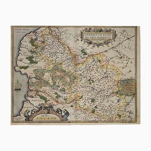 Abraham Ortelius, Artesia Map, Incisione originale, 1584