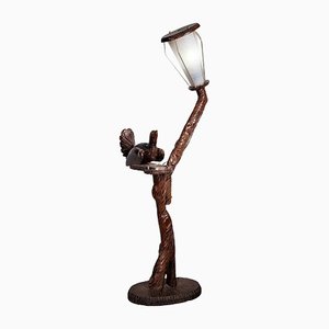 Stehlampe aus Buche von Aldo Tura, Italien, 1950er