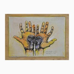 Sergio Barletta, Meet Your God, Charcoal and Pastel, 1998