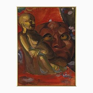 Helen Vogt, Buda, pintura original, mediados del siglo XX