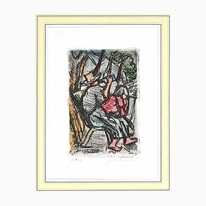 Luigi Bartolini, Woman, Original Etching, Mid-20th Century