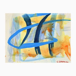 Giorgio Lo Fermo, Composición abstracta, Original témpera y acuarela, 2020