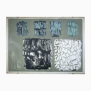 Pietro Consagra, Untitled, Original Lithograph, 1970s, Framed