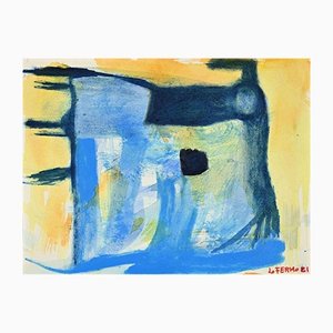 Giorgio Lo Fermo, Abstract Composition, Original Tempera and Watercolor, 2021