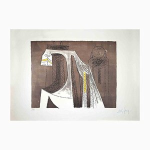 Wifredo Lam, Indifferent, Original Lithograph, 1960s