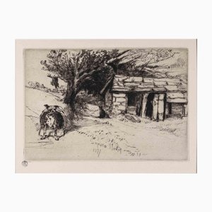 Francis Saymour-Haden, La Cabane, Pointe-Sèche, 1877
