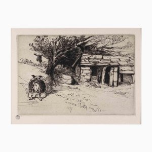 Francis Saymour-Haden, The Cabin, Drypoint, 1877