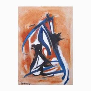 Giorgio Lo Fermo, Abstract Composition, Original Oil on Canvas, 2020s