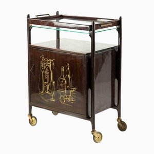Bar Cart Attributed to Ico Parisi, Italy, 1970s