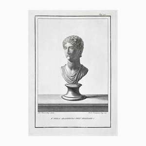 Ancient Roman Bust, Etching, 18th-Century