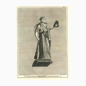 Pietro Campana, Ancient Roman Statue, Etching, 18th-Century