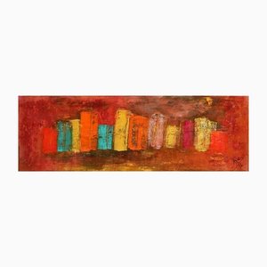 Anna Maria Caboni, City 4, Original Acrylic Painting, 2016