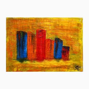 Anna Maria Ca Caboni, City 2, 2016, Acrylic