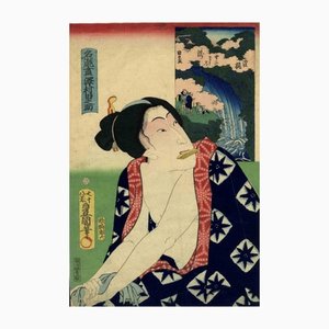 Utagawa Kunisada (Toyokuni III), Cascate, metà XIX secolo