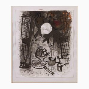 Marc Chagall, Still Life in Brown, Original Lithograph, 1957